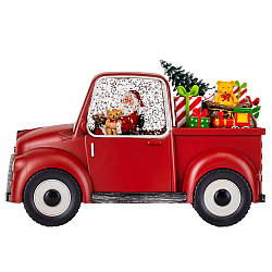 Новорічний ліхтар "Червоне авто", 22 см 9152-013