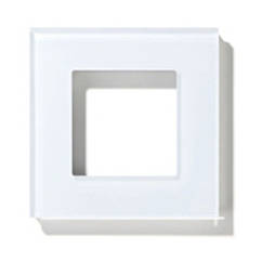 Підрозетник, рамка, накладка під вимикач одинарна