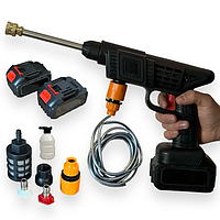 Мийка високого тиску акумуляторна для автомобіля та дому 21v 2 акб у комплекті в кейсі