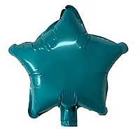 Фольгована повітряна куля Зірка блакитна без малюнка, кулі зірки 9 дюйм, Китай