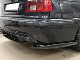 BMW E39 накладка на задній М бампер Lerrium стиль ABS пластик БМВ Е39 губа заднього бамперу М пакет, фото 3