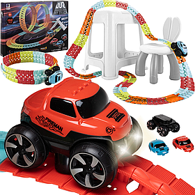 Гнучка іграшкова гоночна траса автотрек з авто -  Race Track 4.8 м - Kruzzel 22461