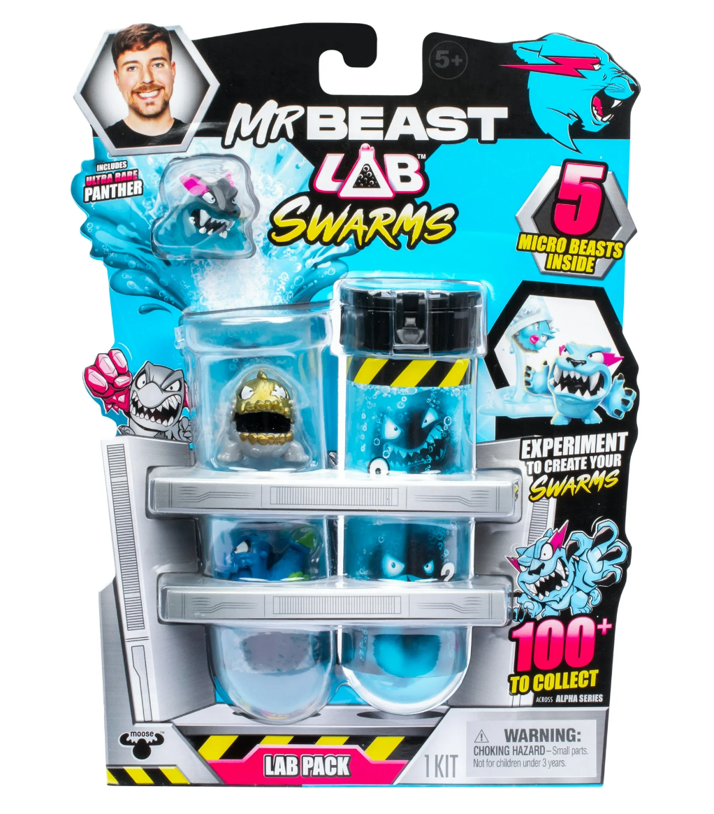 Ігровий набір із фігурки MrBeast Lab Swarms Lab Five Pack