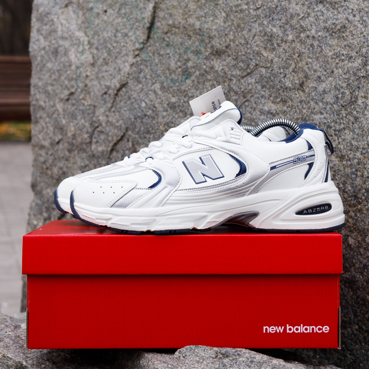 РОЗПРОДАЖ!! Зимові кросівки New Balance 530 білі з хутром