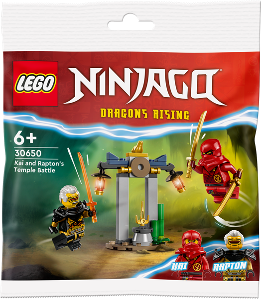 Конструктор LEGO NINJAGO Битва за Храм Кая і Раптона 47 деталей (30650)