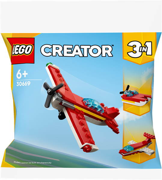 Конструктор LEGO Creator Культовий червоний літак 3 в 1, 51 деталь (30669)
