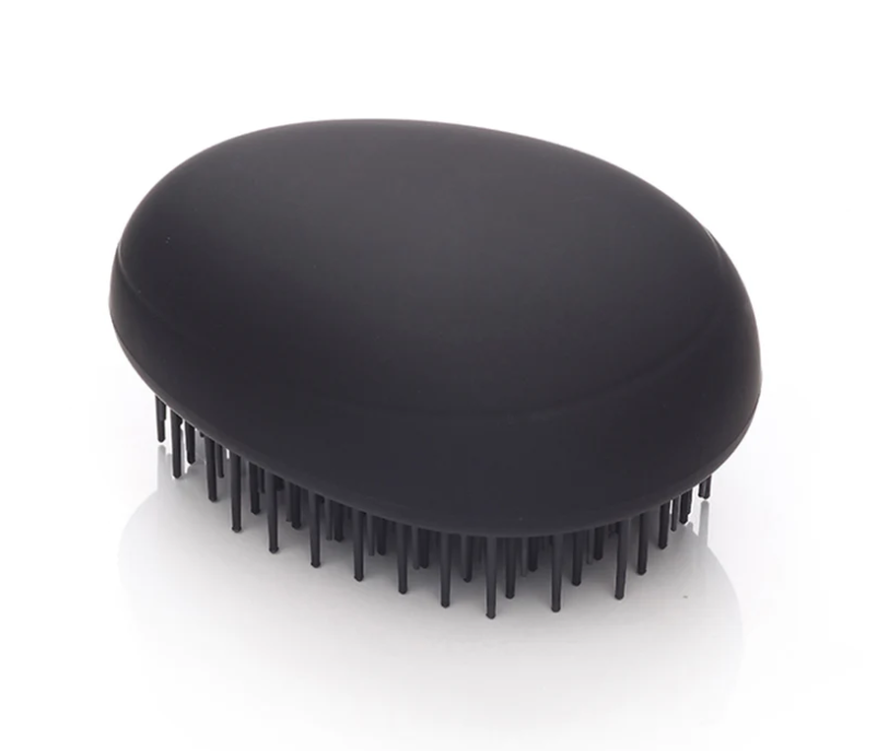 Щітка для легкого розчісування жіноча Kent Pebble Matt Black (5011637003321-BLK)