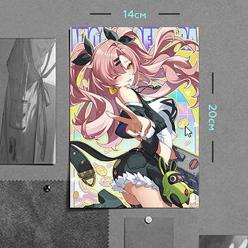 "Ніколь Демара (Zenless Zone Zero" плакат (постер) розміром А5 (14х20см)