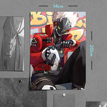 "Біллі Кід (Zenless Zone Zero)" плакат (постер) розміром А5 (14х20см)