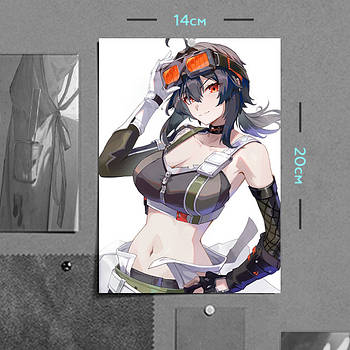 "Грейс Говард (Zenless Zone Zero)" плакат (постер) розміром А5 (14х20см)