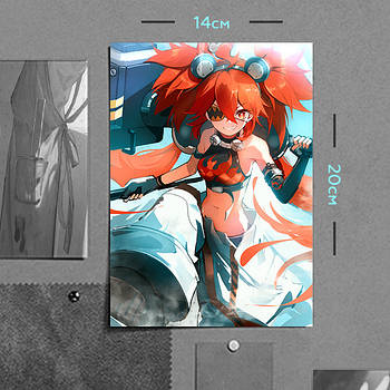 "Коляда Білобог (Zenless Zone Zero)" плакат (постер) розміром А5 (14х20см)