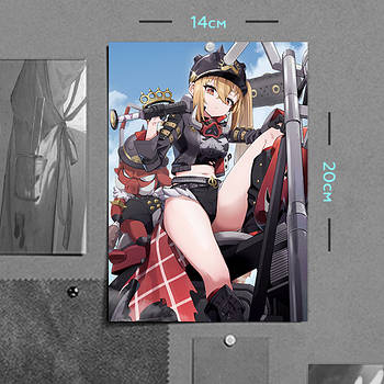 "Люсіана де Монтефіо (Zenless Zone Zero)" плакат (постер) розміром А5 (14х20см)