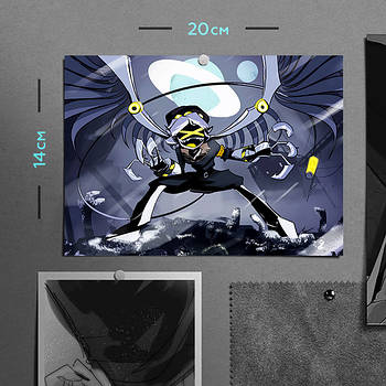 "N / Ен (Дрони-вбивці / Murder Drones)" плакат (постер) розміром А5 (20х14см)