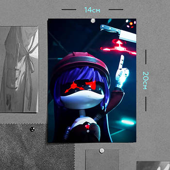 "Долл (Дрони-вбивці / Murder Drones)" плакат (постер) розміром А5 (14х20см)