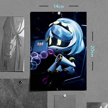 "V / Ві (Дрони-вбивці / Murder Drones)" плакат (постер) розміром А5 (14х20см)