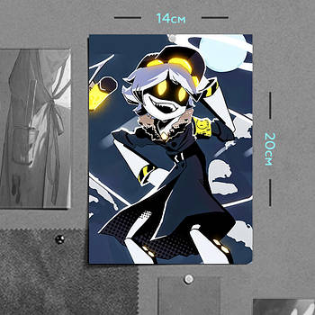 "N / Ен (Дрони-вбивці / Murder Drones)" плакат (постер) розміром А5 (14х20см)