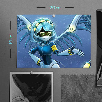 "V / Ві (Дрони-вбивці / Murder Drones)" плакат (постер) розміром А5 (20х14см)