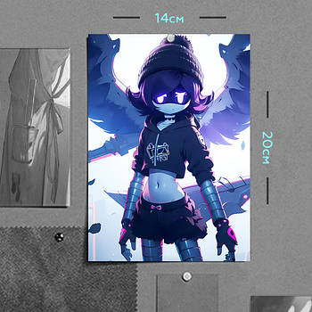 "Узі  (Дрони-вбивці / Murder Drones)" плакат (постер) розміром А5 (14х20см)