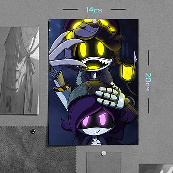 "Узі та Ен (Дрони-вбивці / Murder Drones)" плакат (постер) розміром А5 (14х20см)