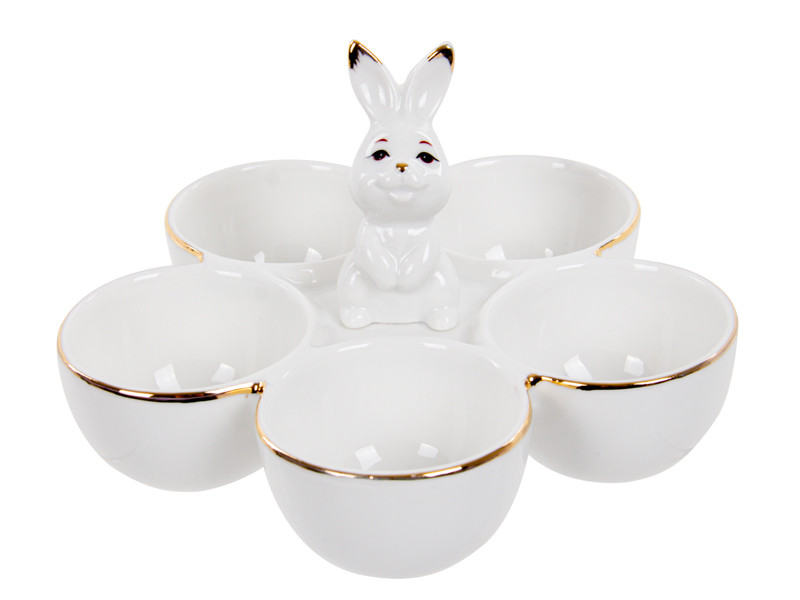 Блюдо-підставка порцелянова для яєць Bunny 15,5 см 1149-500 порцеляна