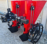 2-рядна часникосаджалка ЧСН-2 (1т) до мотоблока саджалка часнику та цибулі (2 комплекти ложечок - 23 мм та 26 мм), фото 2