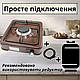 Компактна газова плита Nurgaz настільна побутова піч на 1 конфорку переносний таганок для природи вдома - фото 8 - id-p2413166571