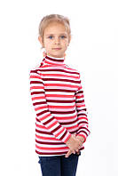 Демисезонный гольф, водолазка детская для девочки, рубчик с начесом, 95% хлопок, от 92см до 146см