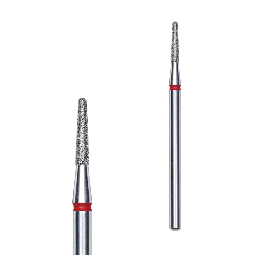 Фреза алмазна STALEKS Конус усічений 1.8*8мм, червона, фото 1