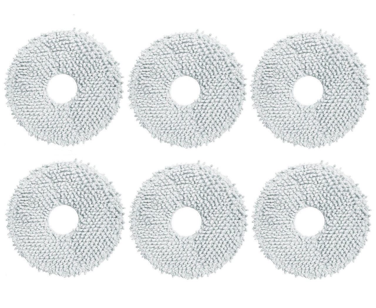 Мікрофіброві накладки (ганчірки) для робот-пилососа Roborock QR 798 White ( QVRRS52-00 / QVRRS02-00 ) / 6 шт