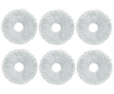 Мікрофіброві накладки (ганчірки) для робот-пилососа Dreame L10s Ultra Pro L10 Prime / Xiaomi X10+ / B101 / S10+, 6шт