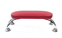 Підлокітник для манікюру на хромованих ніжках ForMe, червоний