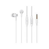 Навушники дротові внутрішньоканальні Celebrat g25 з мікрофоном білі, фото 2