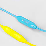 Навушники внутрішньоканальні Celebrat G7 з мікрофоном і кнопкою на пульті жовті, фото 6