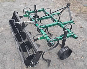 Культиватор КС 1.6 з котком пружинних лапах для мінітрактора