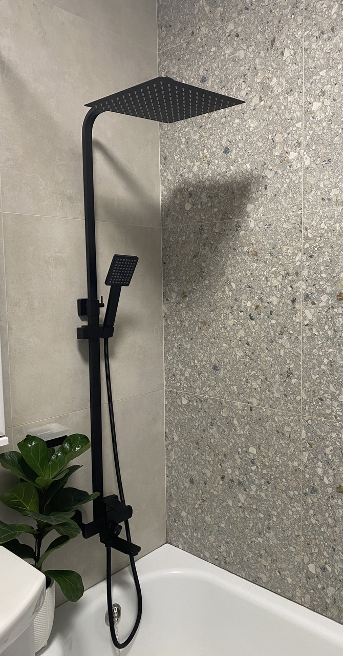 Душова система із тропічним душем та лійкою VENTA VC603KB, фото 1