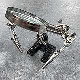 Третя рука для пайки JM-501, лупа 60мм, фото 7