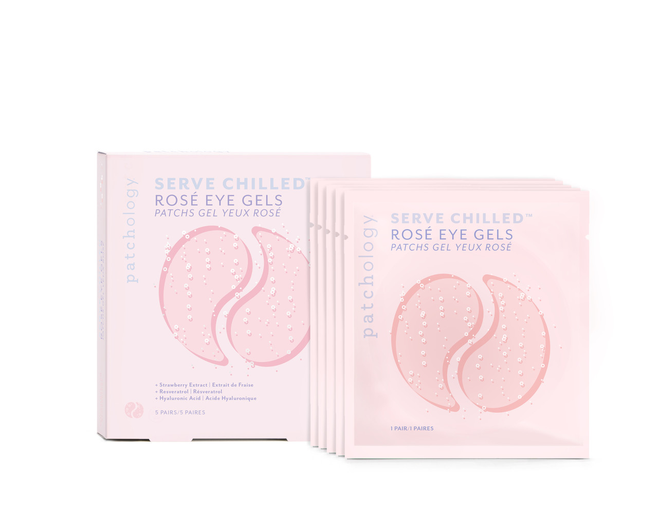 Освіжаючі патчі з екстрактом троянди Patchology Rosé Eye Gel