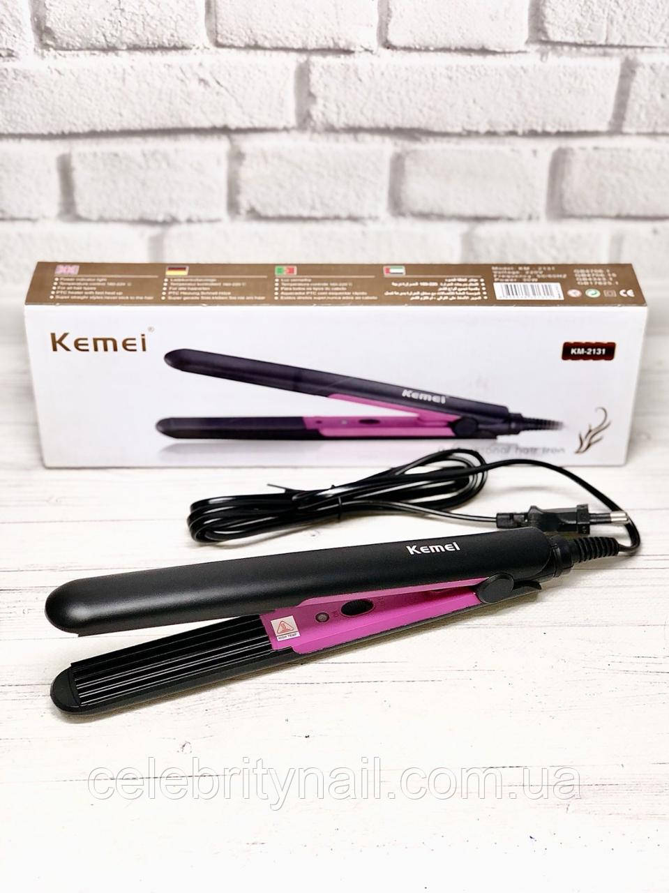 Утюжок-гофре Kemei KM-2131RW