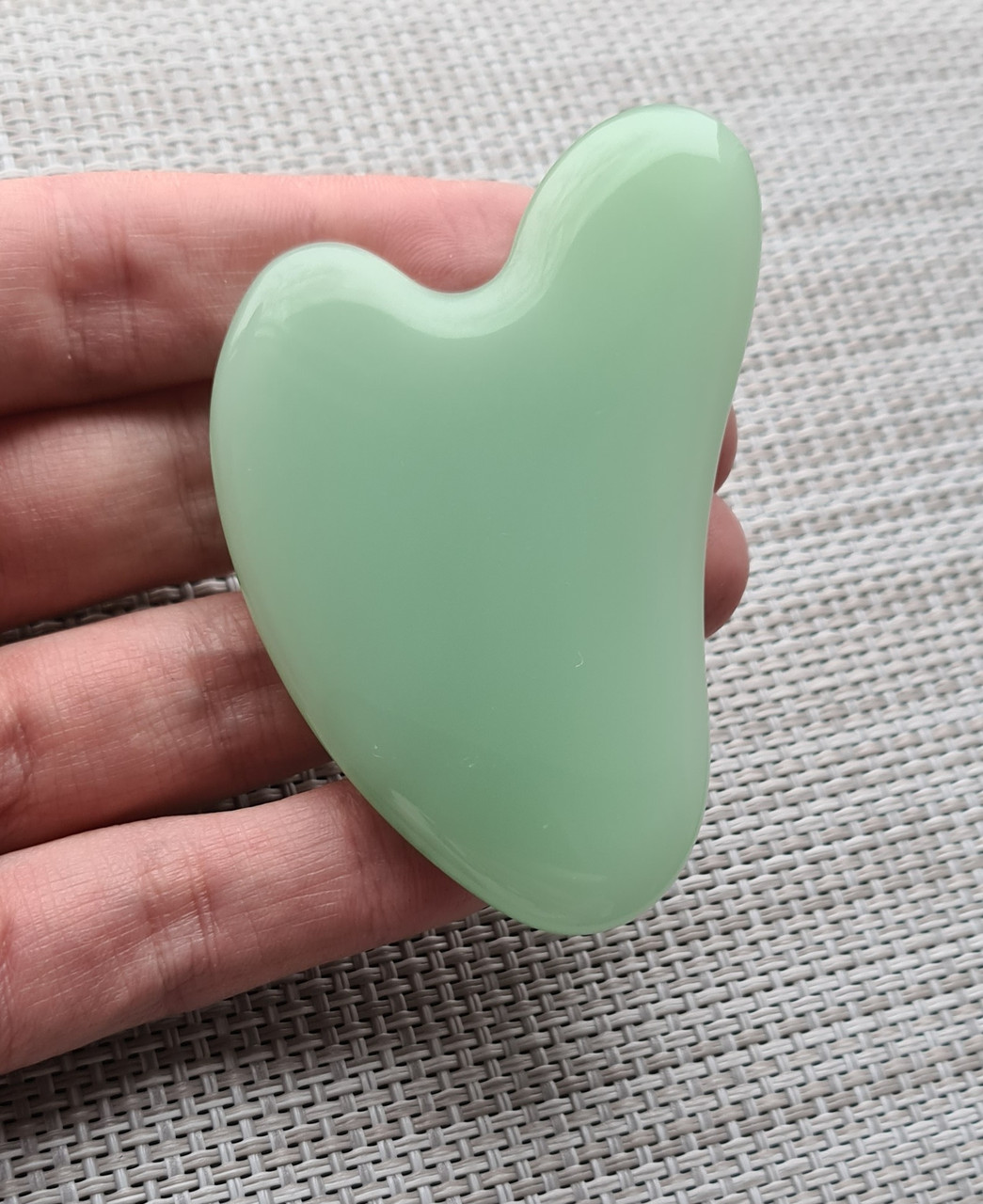 Скребок гуаша серце склокераміка 8×5см 38г, фото 1