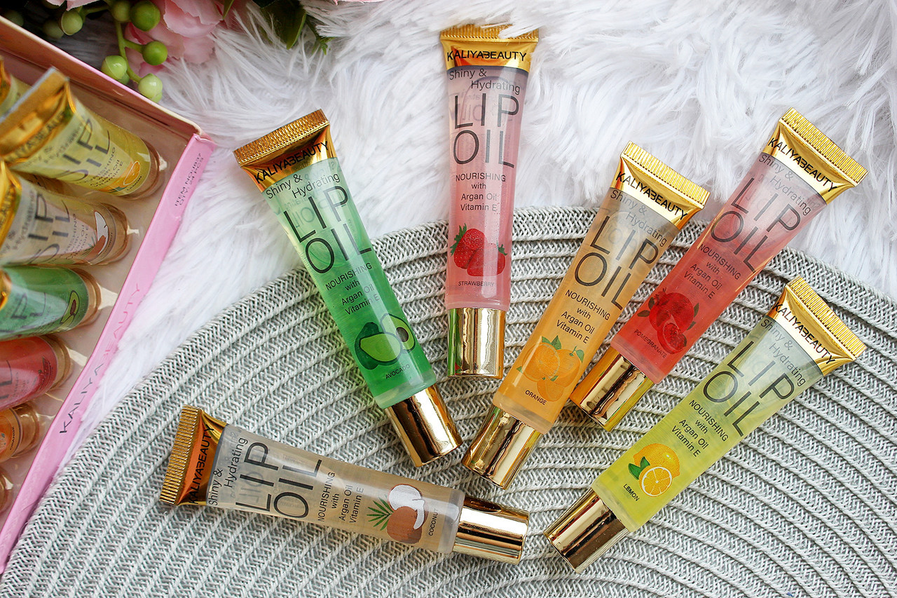 Фруктова олія для губ Shine & Hydrating Lip Oil Nourishing with Argan Oil and Vitamin E