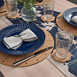 Набір підставок під гаряче: чашки кружки келихи шоти IKEA SVARTVIDE 10 см 4 шт підсклянники пробкове дерево, фото 5