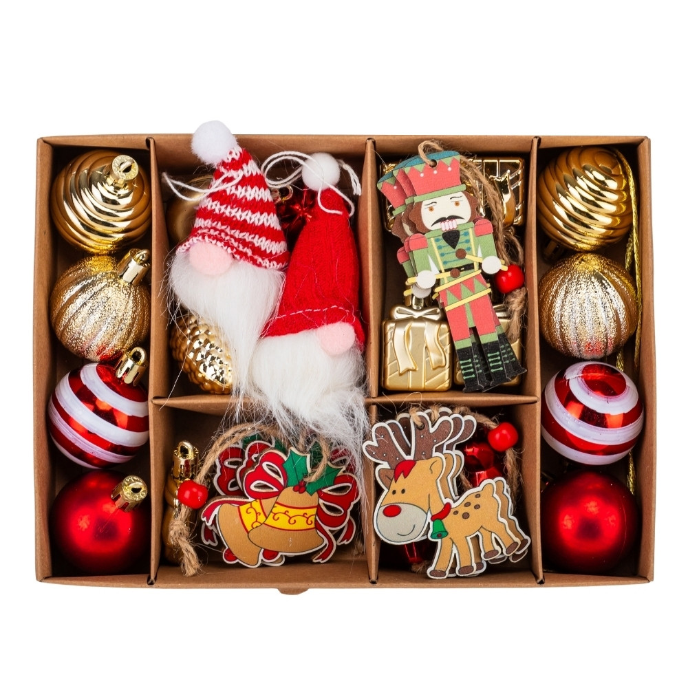 Набір ялинкових іграшок Казкові спогади 32 шт 19125-036 пластик