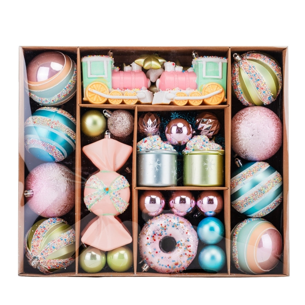 Набір ялинкових іграшок Солодке свято 70 шт 19125-032 пластик