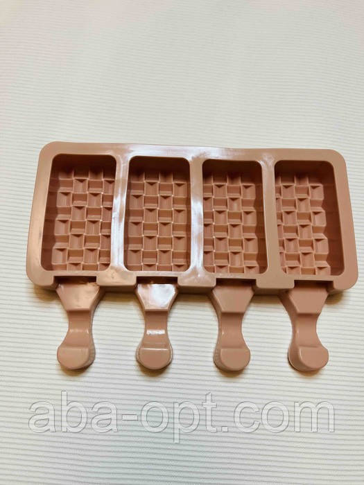 Форма силіконова на 4 вироби Морозиво Плетенка (шт.), фото 1