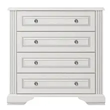 Комод 4S _90 ВАЙТ з ДСП/МДФ Ясен сніжний/Сосна срібна Gerbor