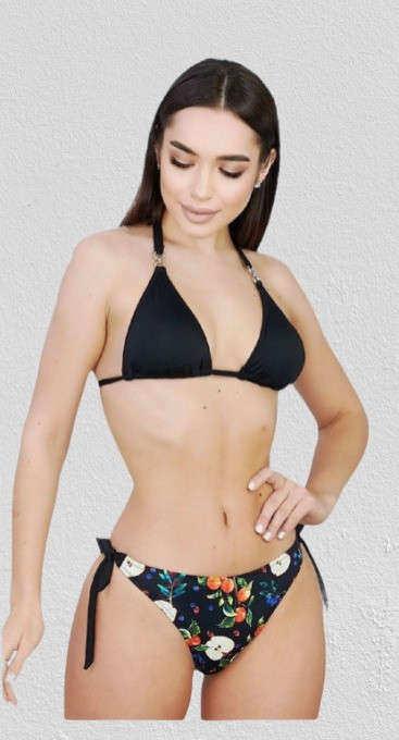 Купальник Fuba Мими 21110 черный(В НАЛИЧИИ ТОЛЬКО 42 44 46 48  УКР р-ры)