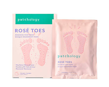 Освіжаюча маска для ніг з екстрактом троянди Patchology Serve Chilled Rosé Toes
