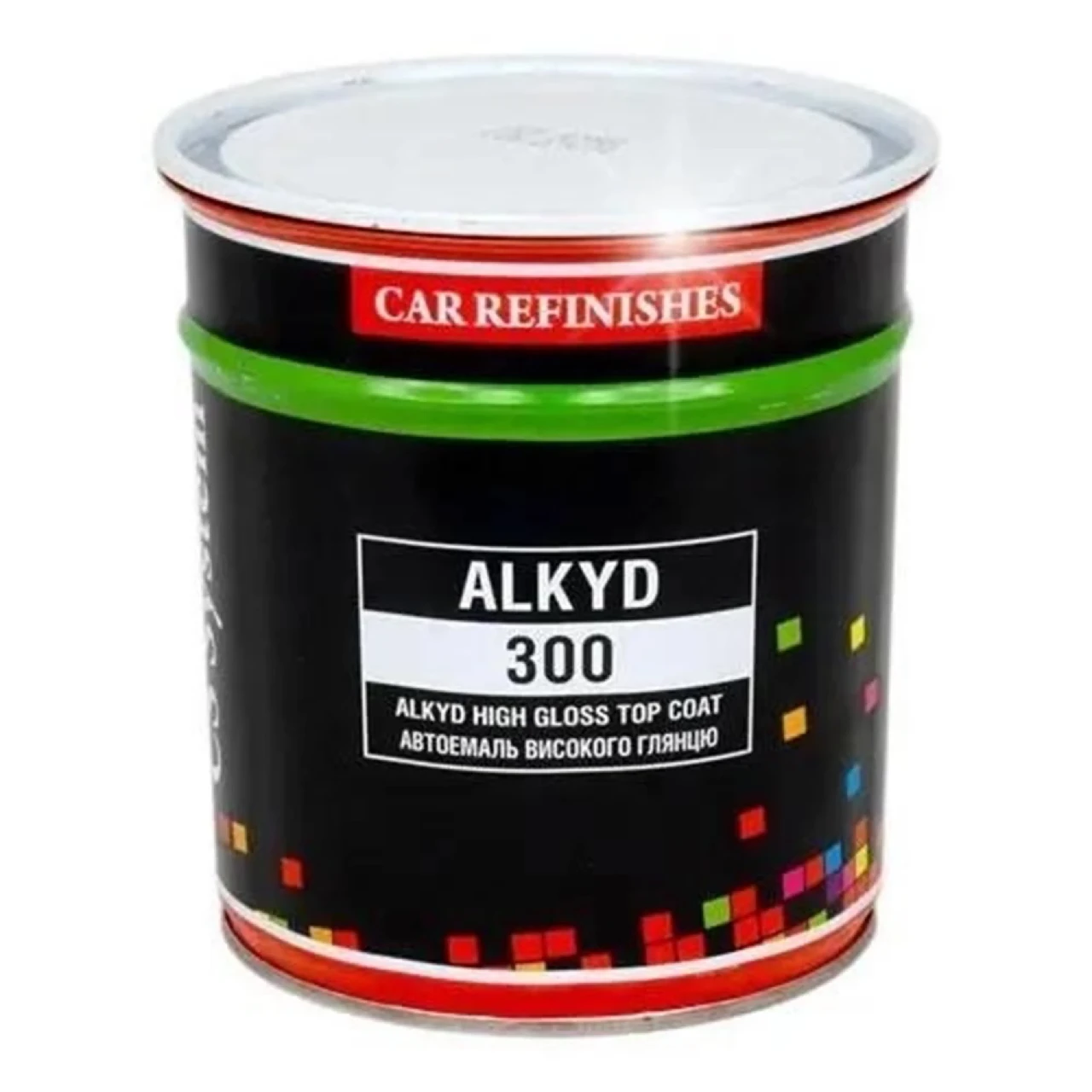 Емаль автомобільна Alkyd-300 Чорна 601 0,8 л CS SYSTEM