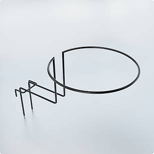 Гачок шапочний D14,5 , чорний. Полиця для головних уборів, навіс на торговельну сітку. Обладнання для торгівлі