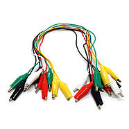 Комплект різнокольорових з'єднувальних проводів із затискачами типу «крокодил», фото 3